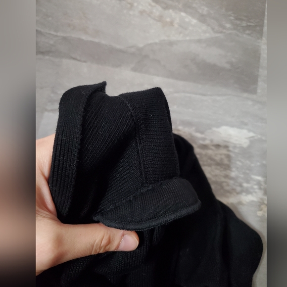 ba&sh "Ameo" Black V-Neck Knit Crop Cardigan. Silver Buttons. 3/4 Sleeves. XS. - Picture 7 of 14